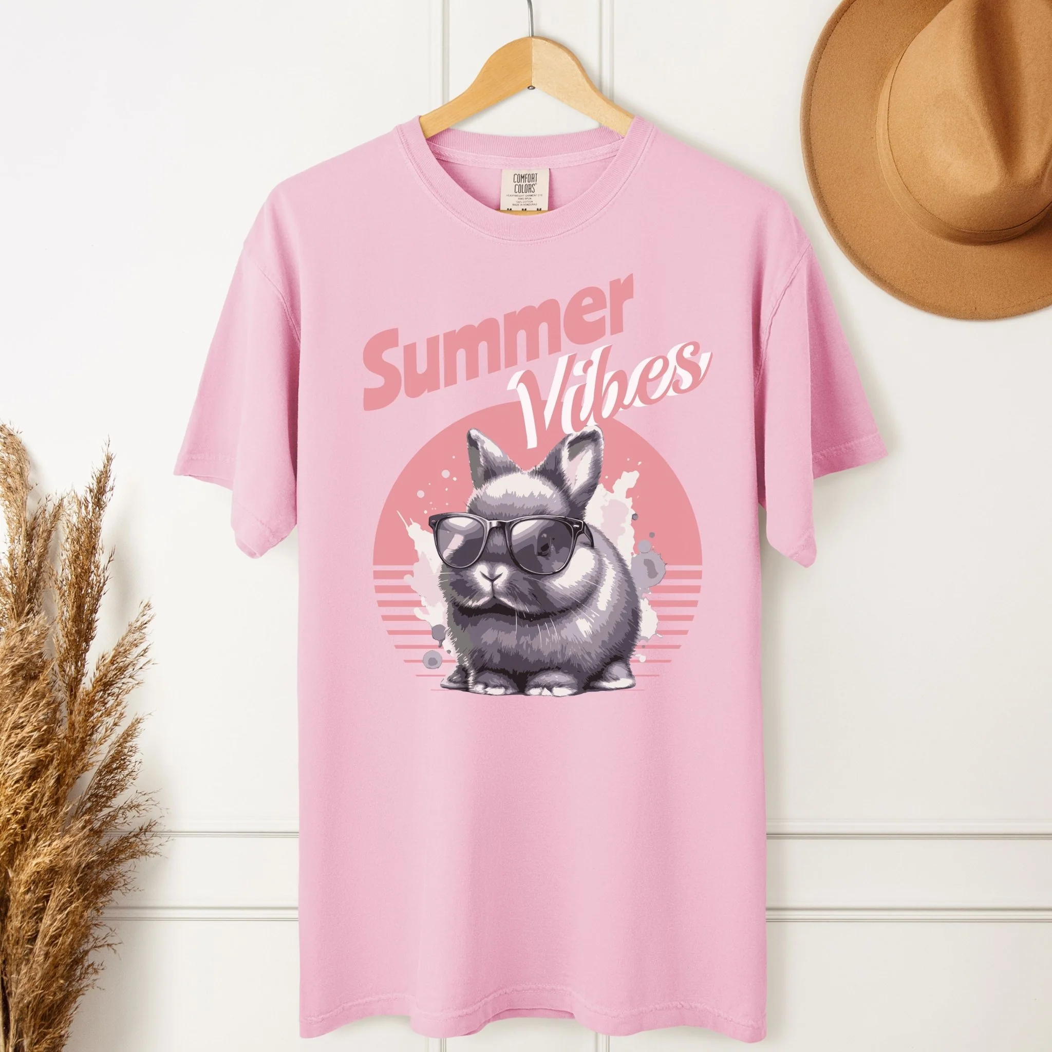 Retro Summer Vibes Unisex Garment-dyed Heavyweight T-Shirt - Image 3