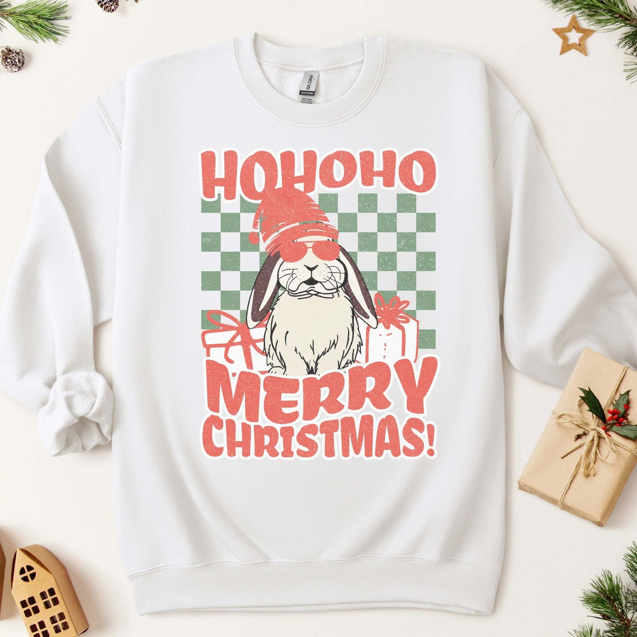 Santa Bunny Unisex Sweatshirt - Image 3