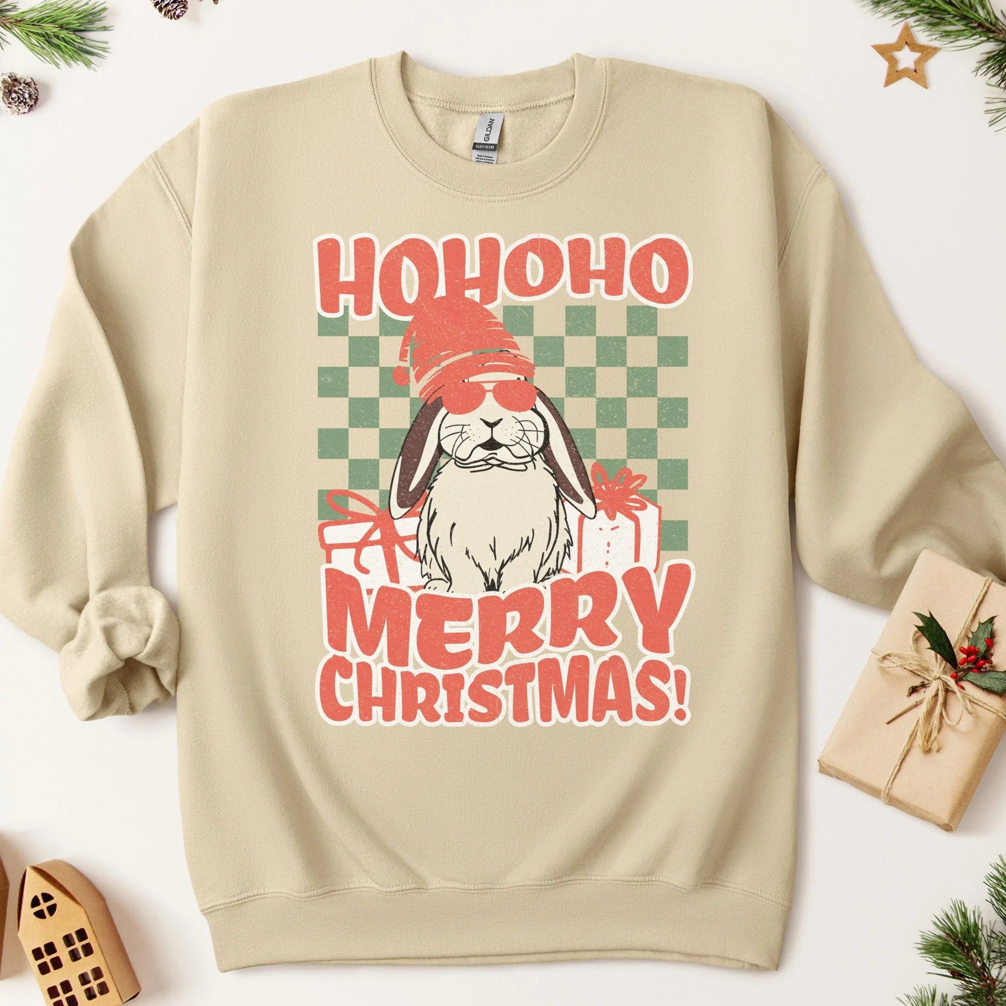Santa Bunny Unisex Sweatshirt - Image 4