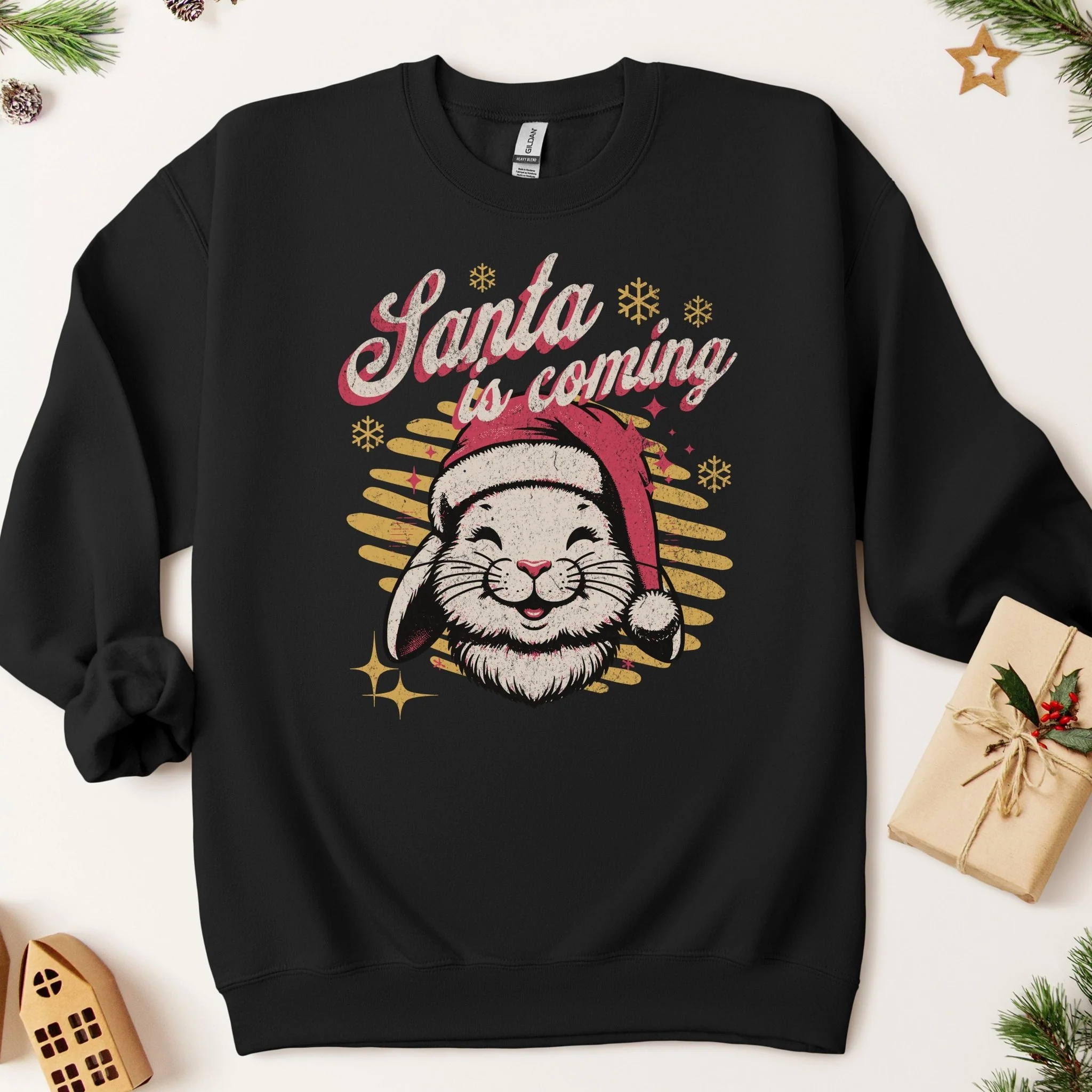 Santa is Coming Unisex Sweatshirt - Image 3