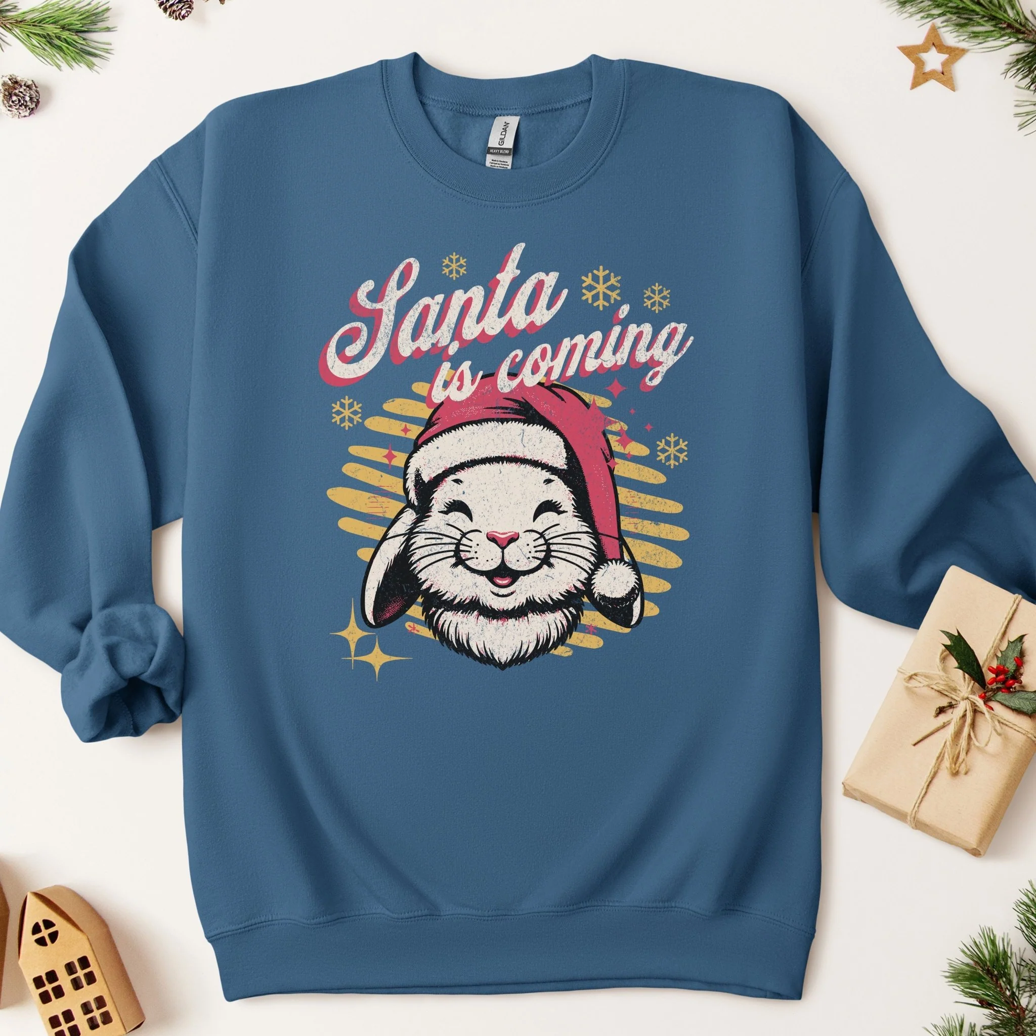 Santa is Coming Unisex Sweatshirt - Image 4