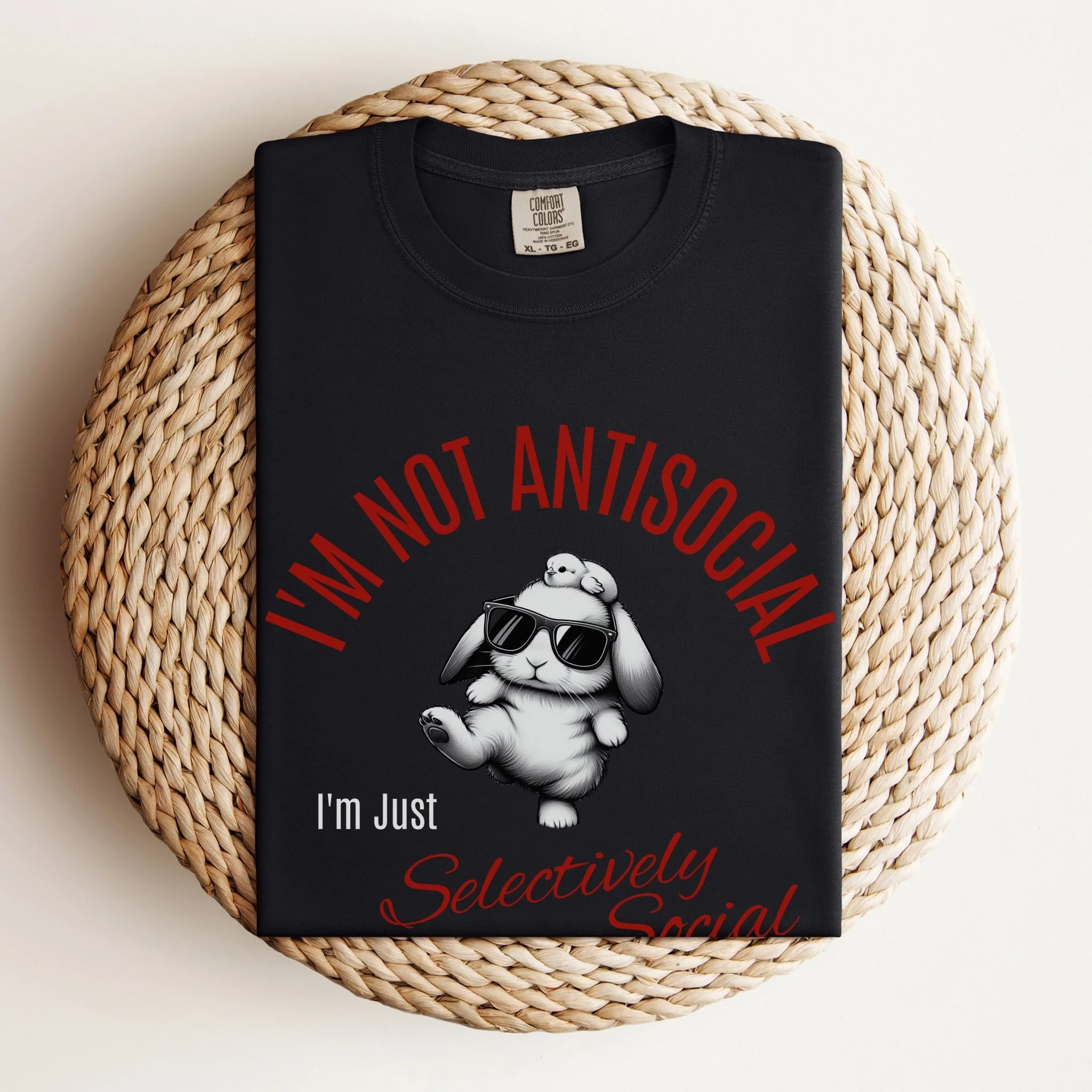 Selectively Social Unisex Garment-dyed Heavyweight T-Shirt - Image 7