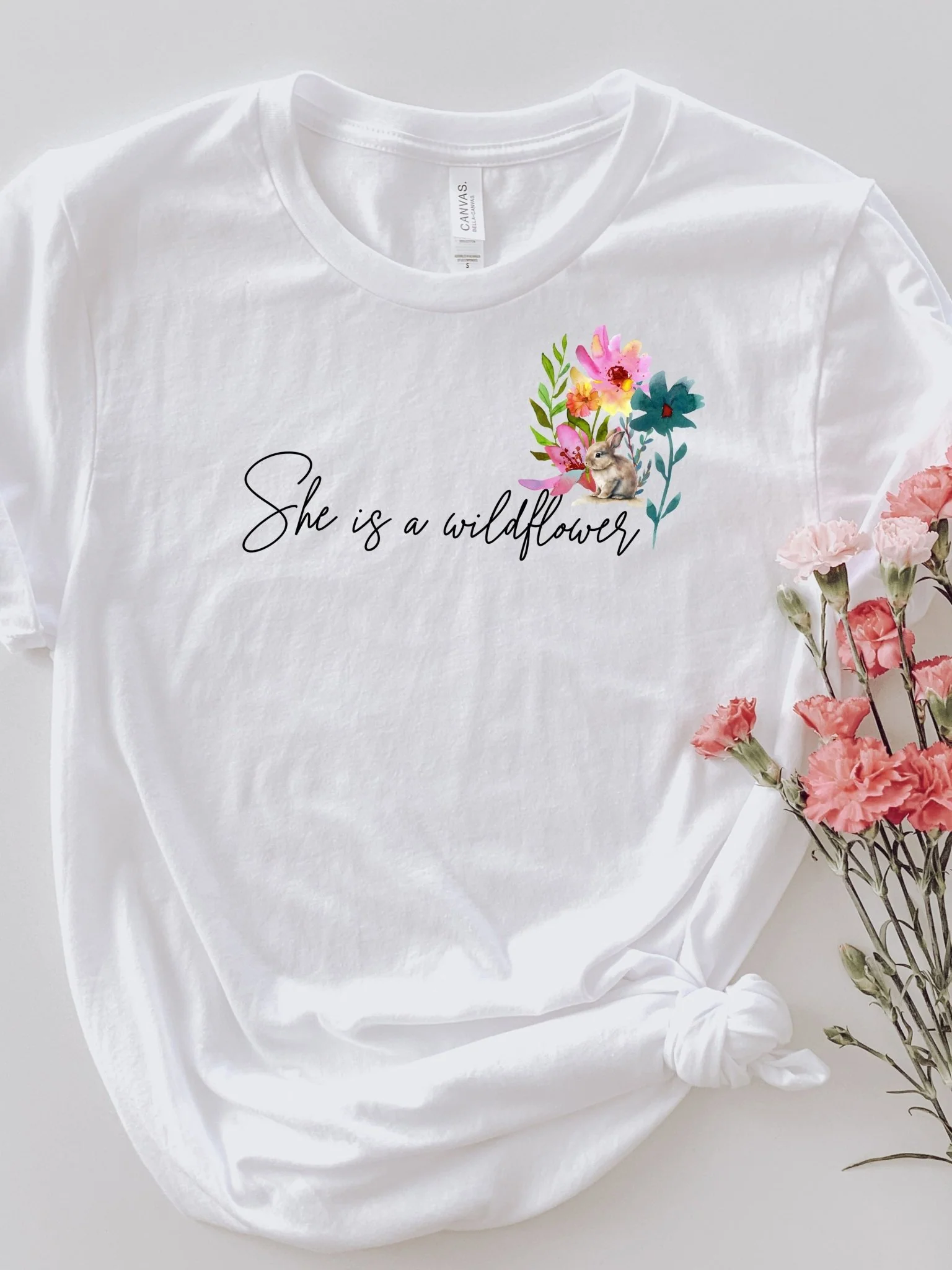 She is a Wildflower Unisex T-Shirt - Image 3