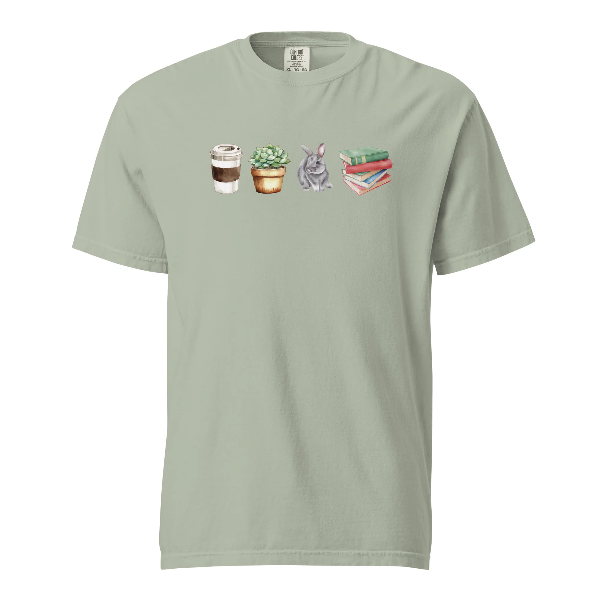 Simple Woman-No Text Unisex Garment-dyed Heavyweight T-Shirt - Image 2