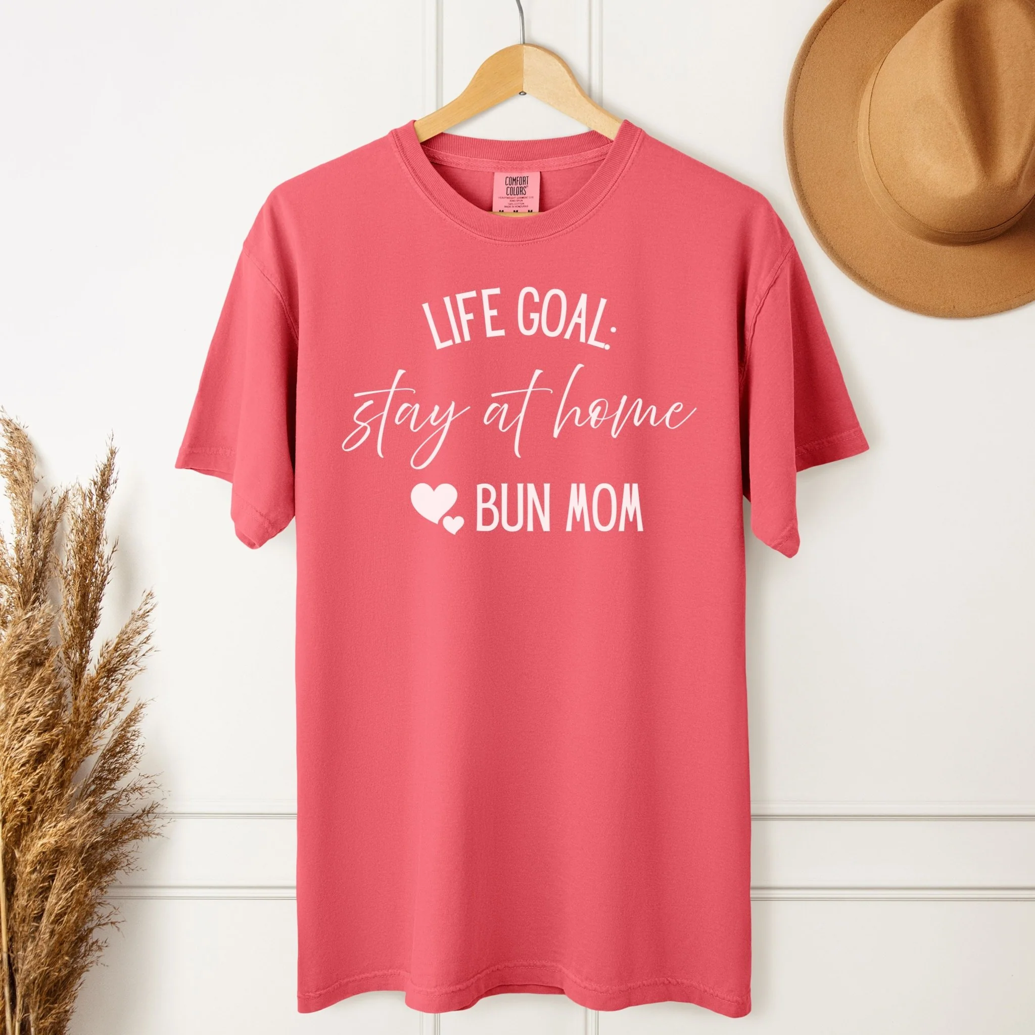 Stay at Home Bun Mom Unisex Garment-dyed Heavyweight T-Shirt - Image 4