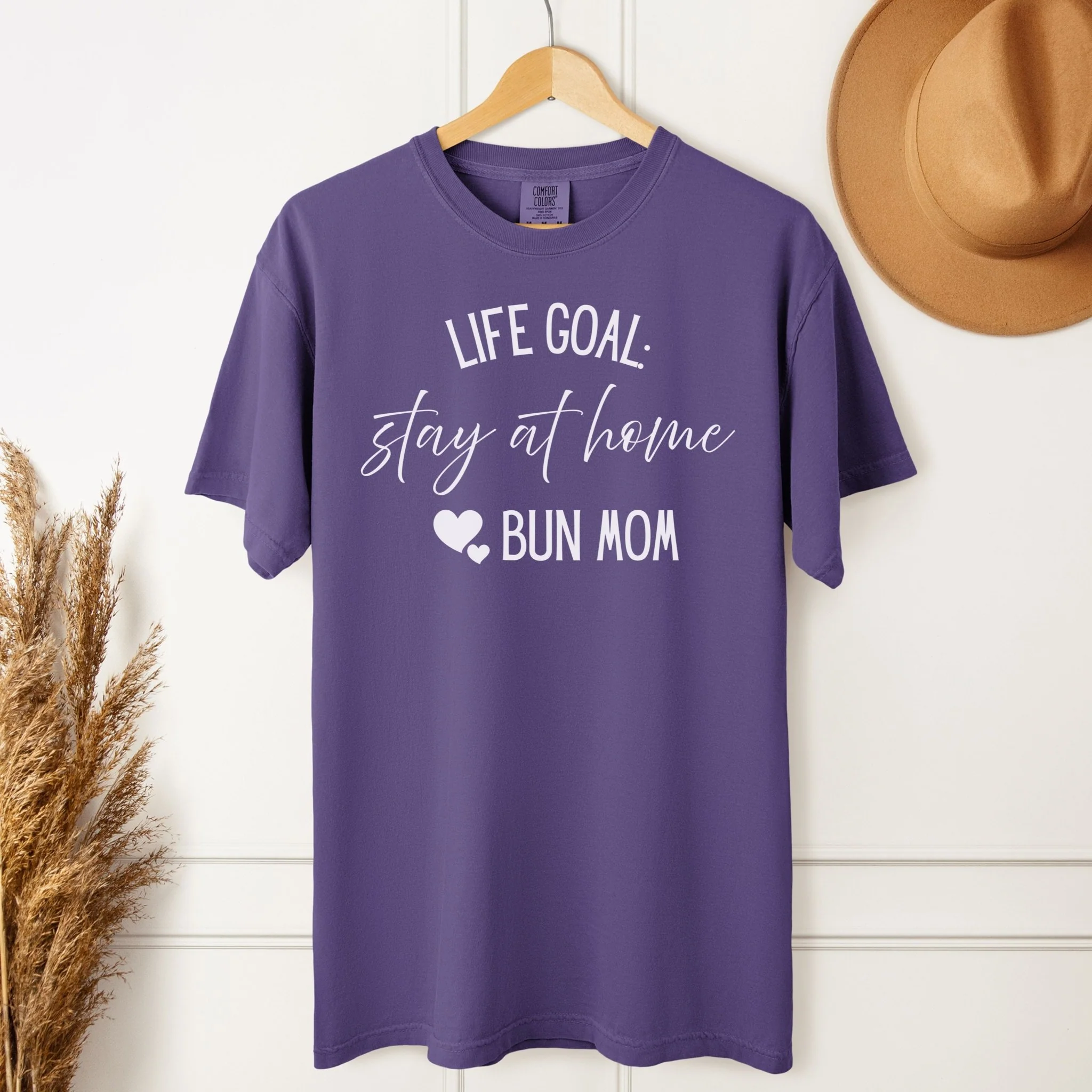 Stay at Home Bun Mom Unisex Garment-dyed Heavyweight T-Shirt - Image 6