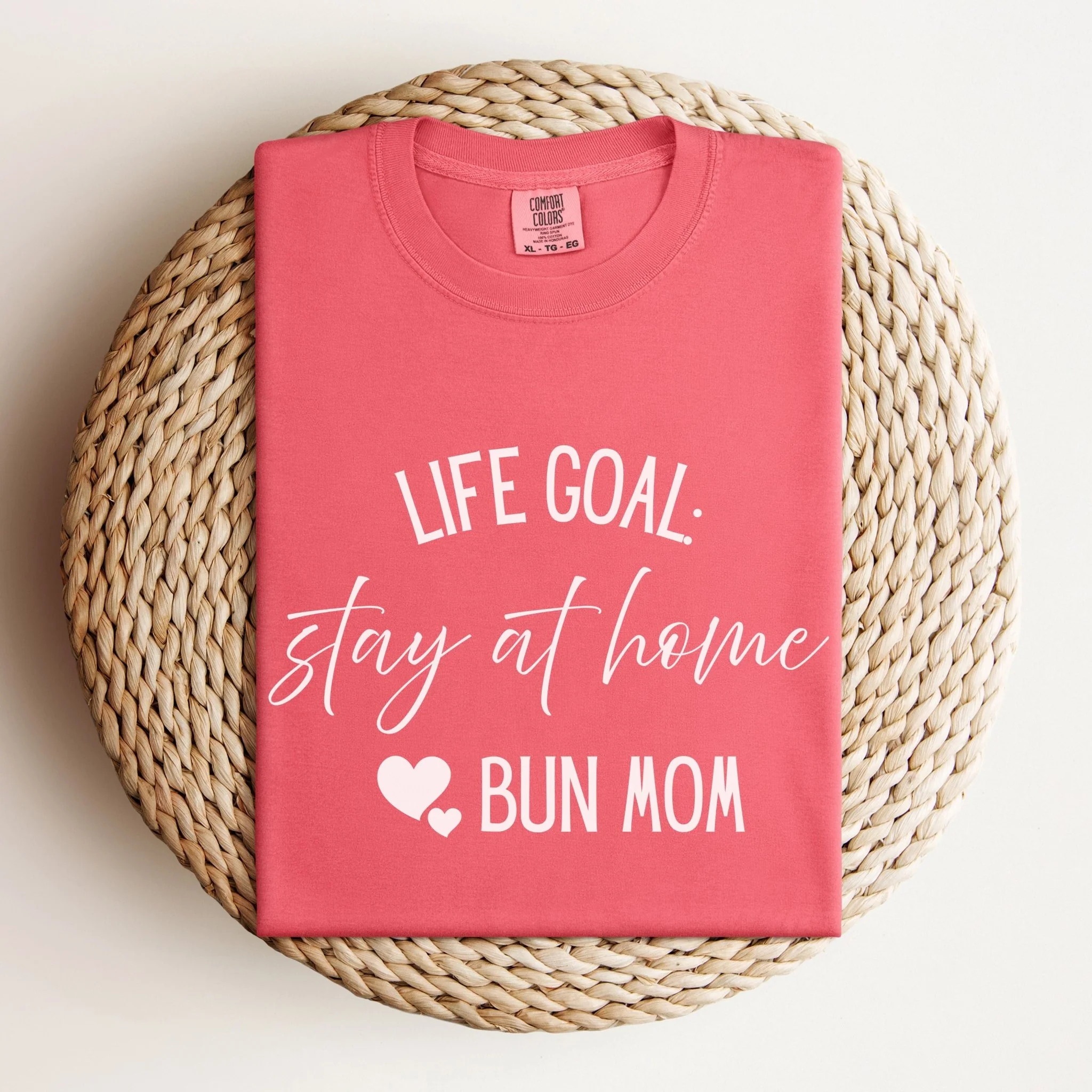 Stay at Home Bun Mom Unisex Garment-dyed Heavyweight T-Shirt - Image 7