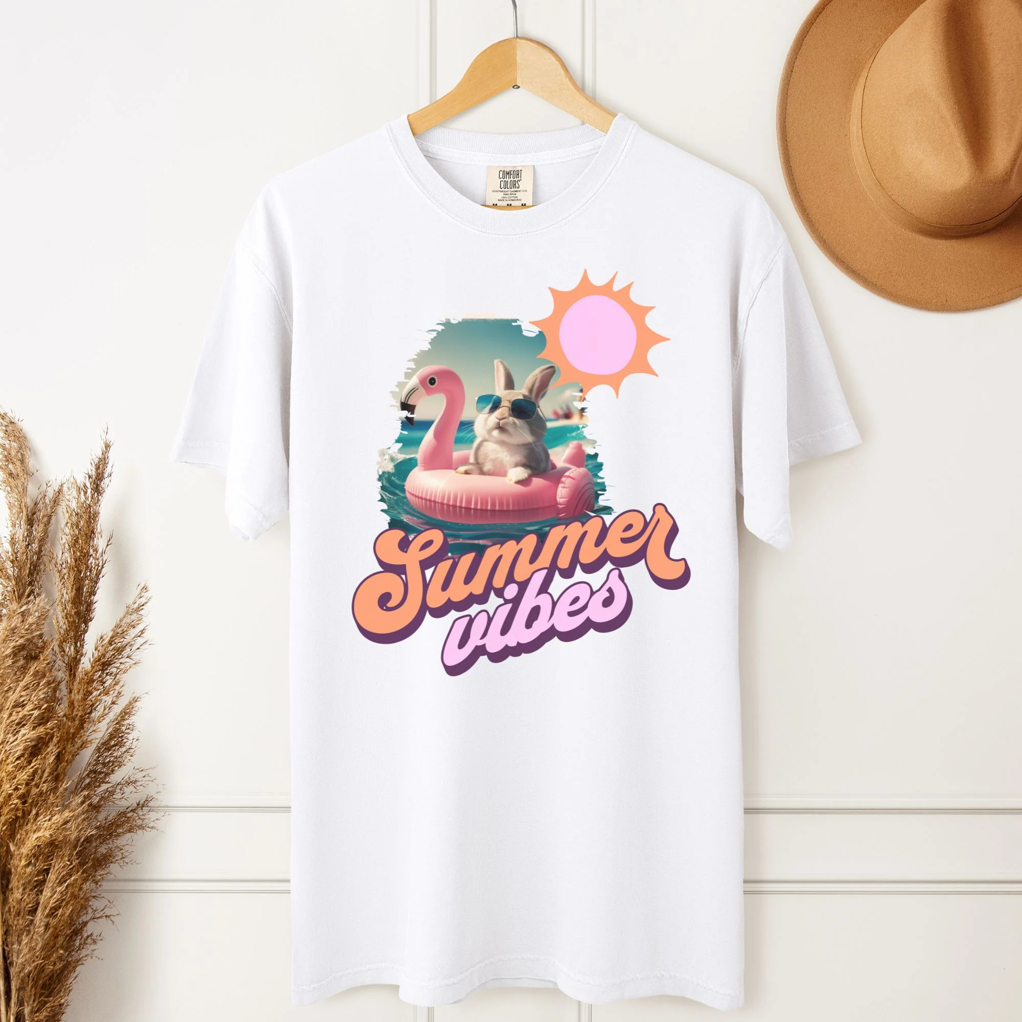 Summer Vibes Unisex Garment-Dyed Heavyweight T-Shirt - Image 4