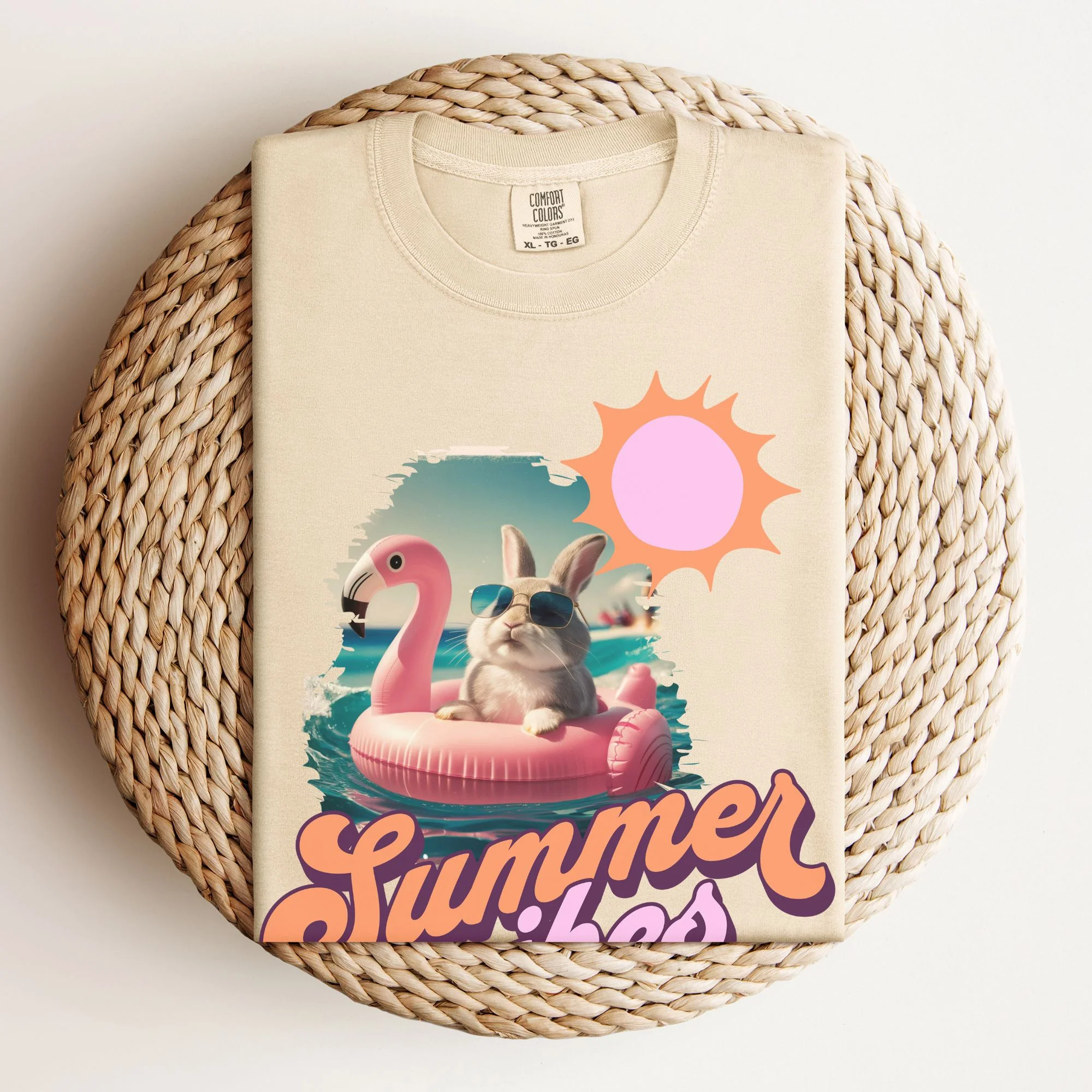 Summer Vibes Unisex Garment-Dyed Heavyweight T-Shirt - Image 5