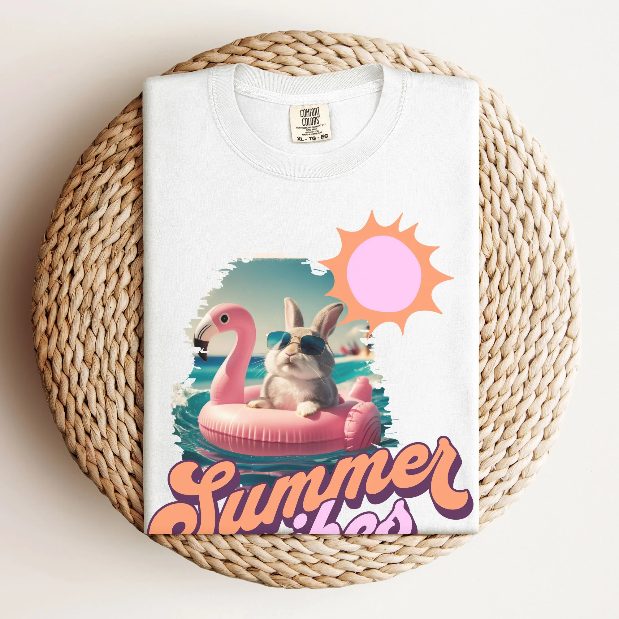 Summer Vibes Unisex Garment-Dyed Heavyweight T-Shirt - Image 6