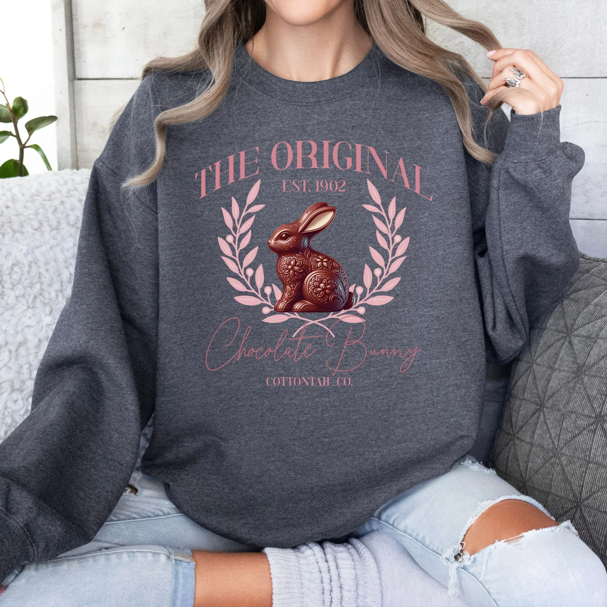 The Original Chocolate Bunny Unisex Sweatshirt - Image 2