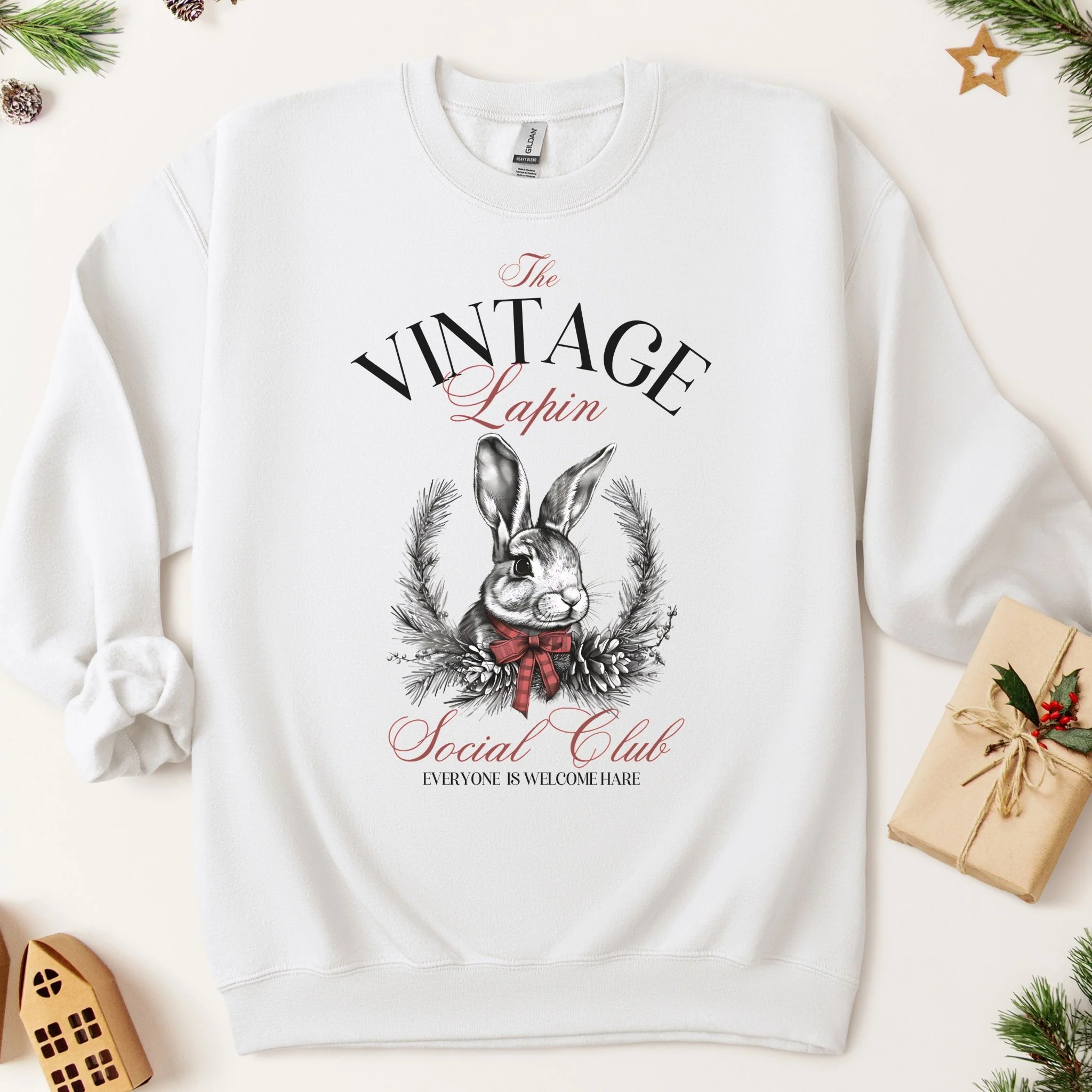 The Vintage Lapin Social Club Unisex Sweatshirt - Image 3