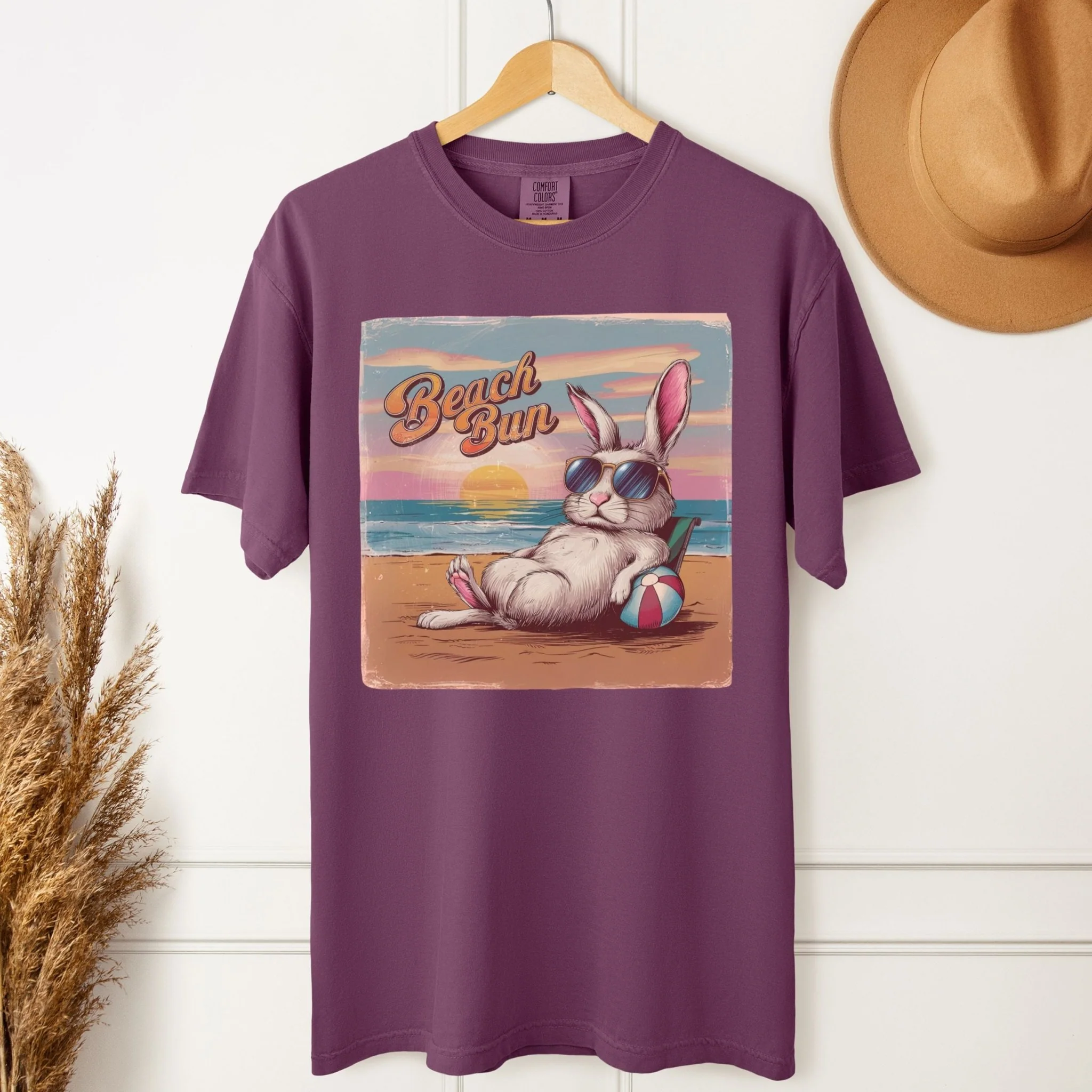 Retro Beach Bun Unisex Garment-dyed Heavyweight T-Shirt - Image 3