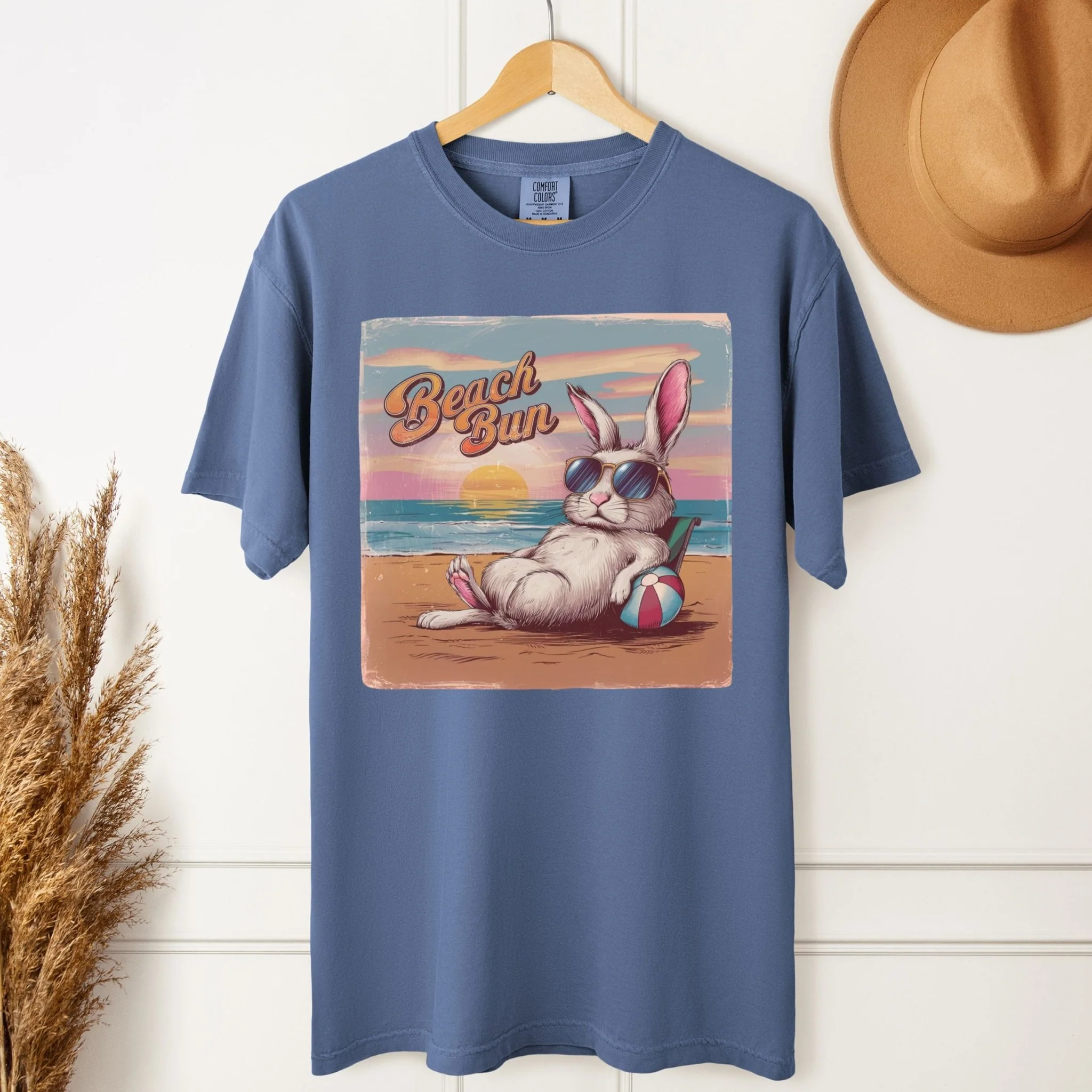 Retro Beach Bun Unisex Garment-dyed Heavyweight T-Shirt - Image 4