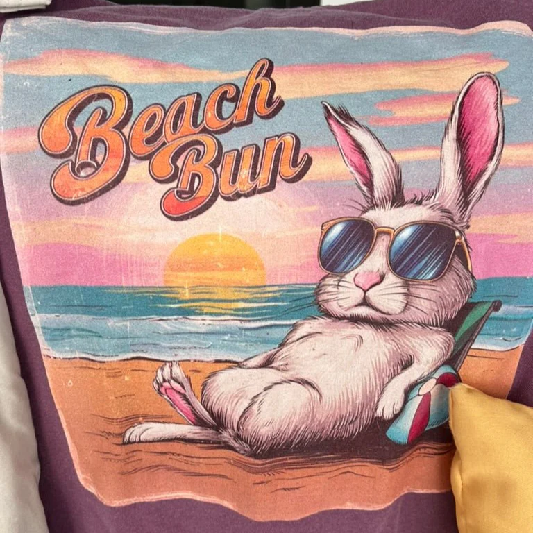 Retro Beach Bun Unisex Garment-dyed Heavyweight T-Shirt - Image 7