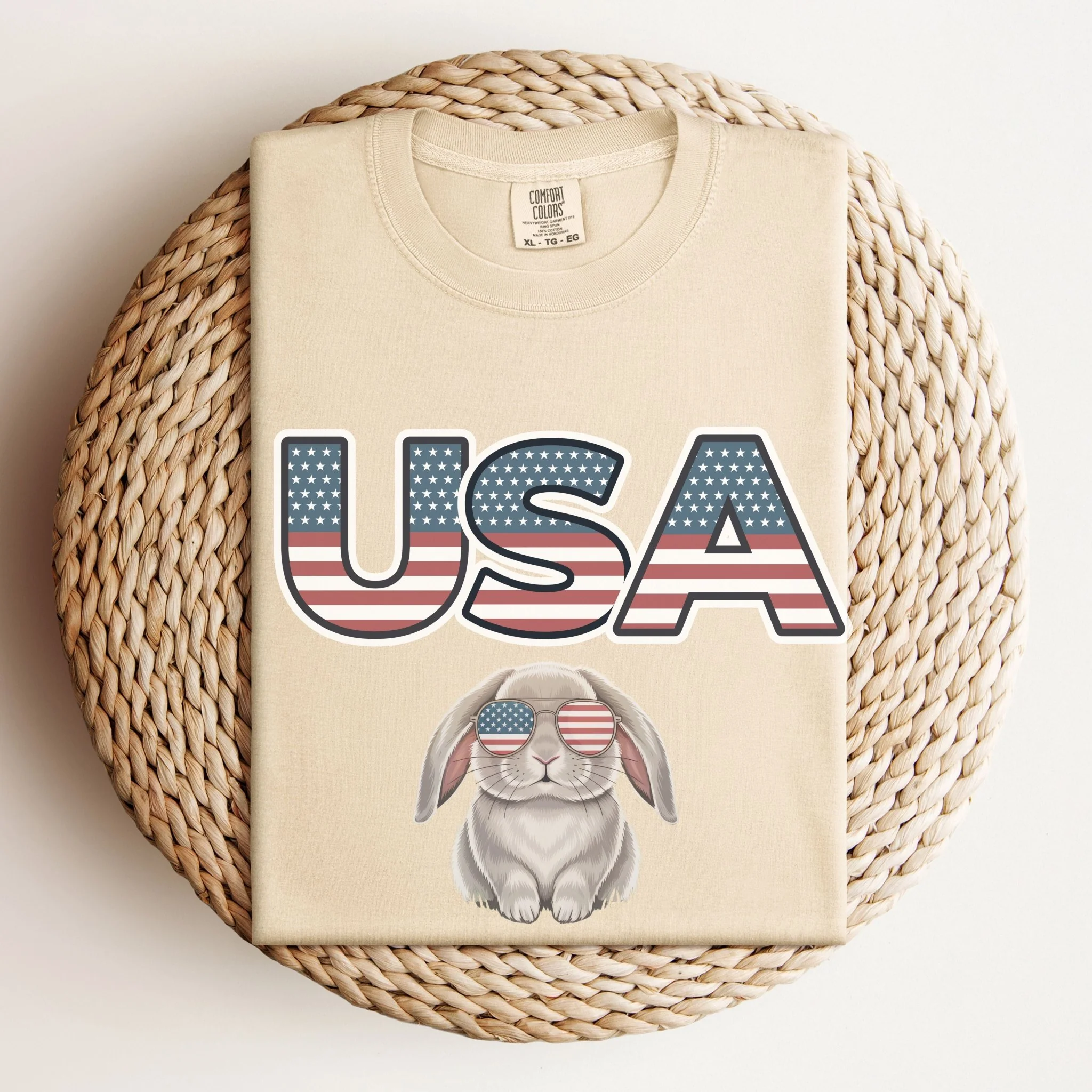 USA Rabbit Unisex Garment-dyed Heavyweight T-Shirt - Image 4