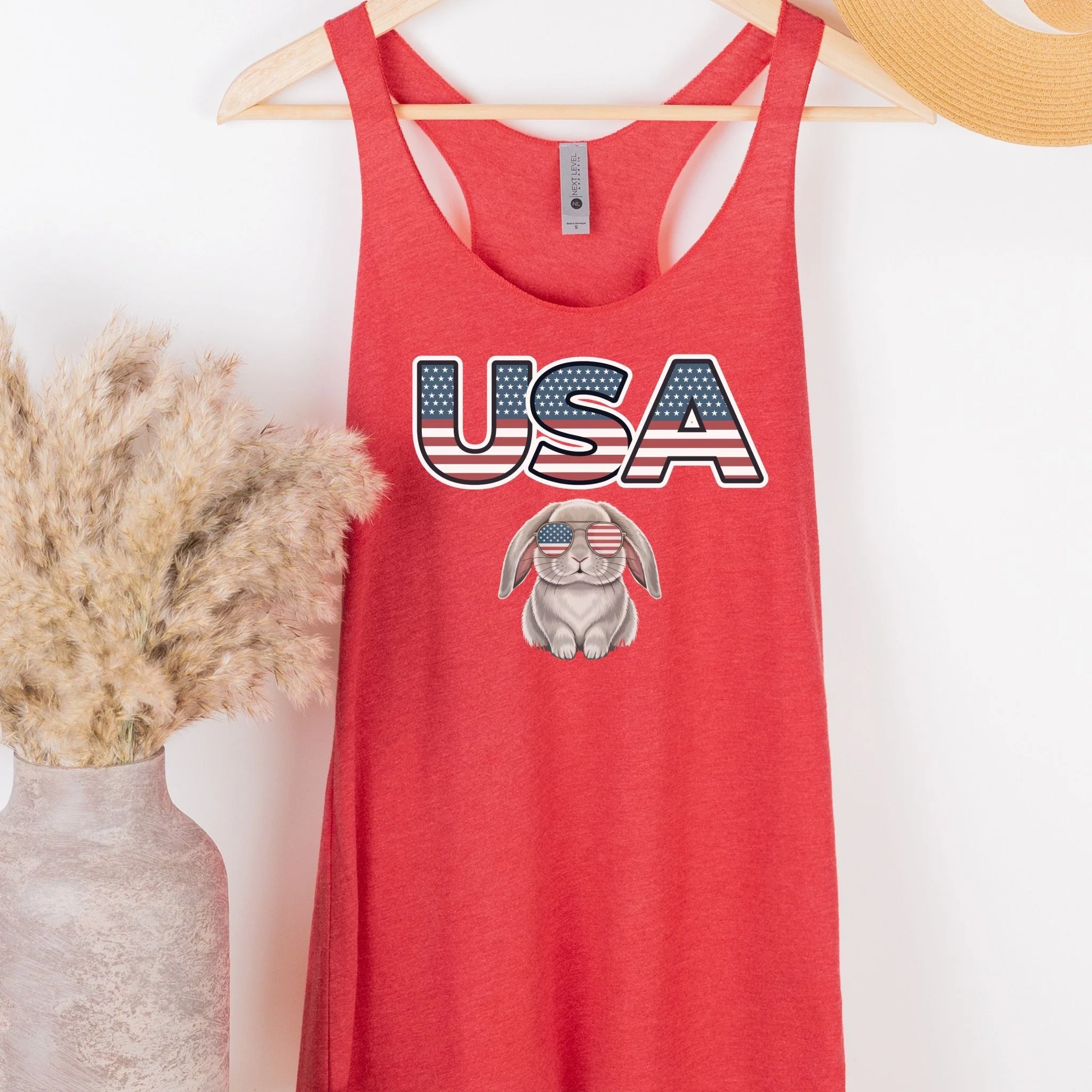 USA Rabbit Women's Racerback Tank - Image 4