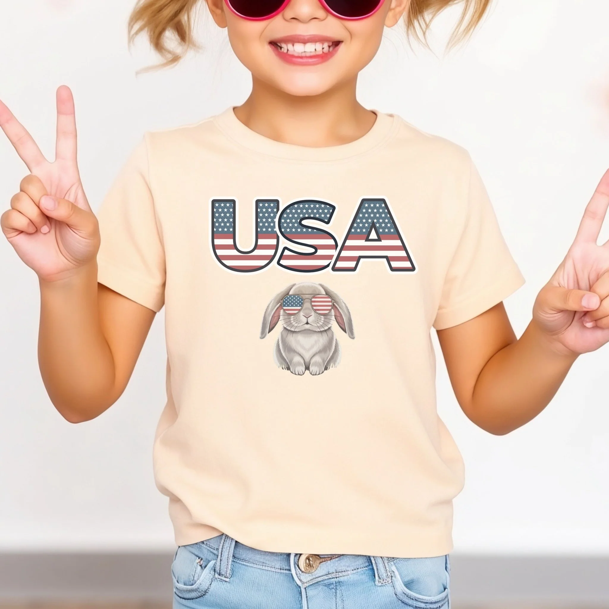 USA Rabbit Youth Short Sleeve T-Shirt