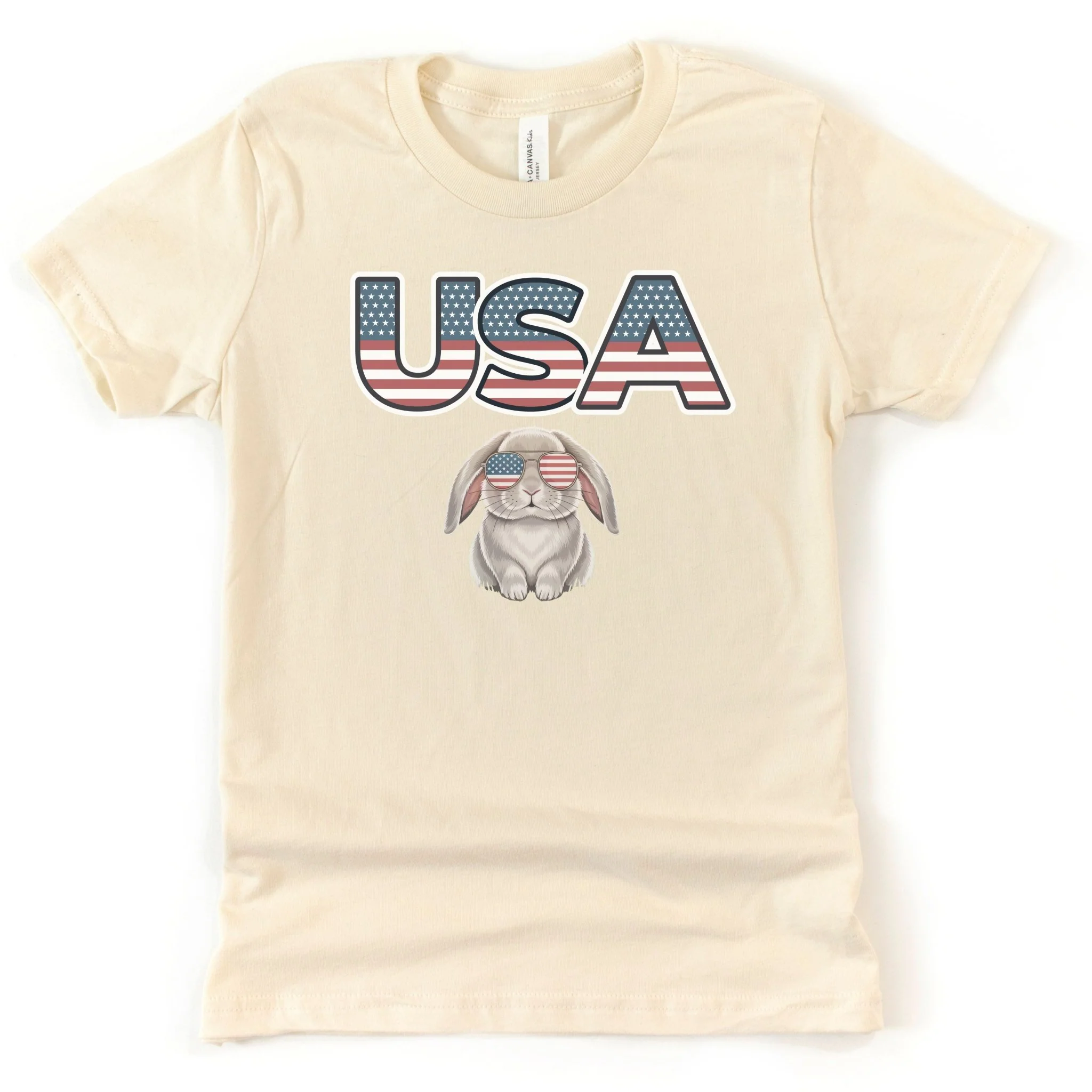 USA Rabbit Youth Short Sleeve T-Shirt - Image 2