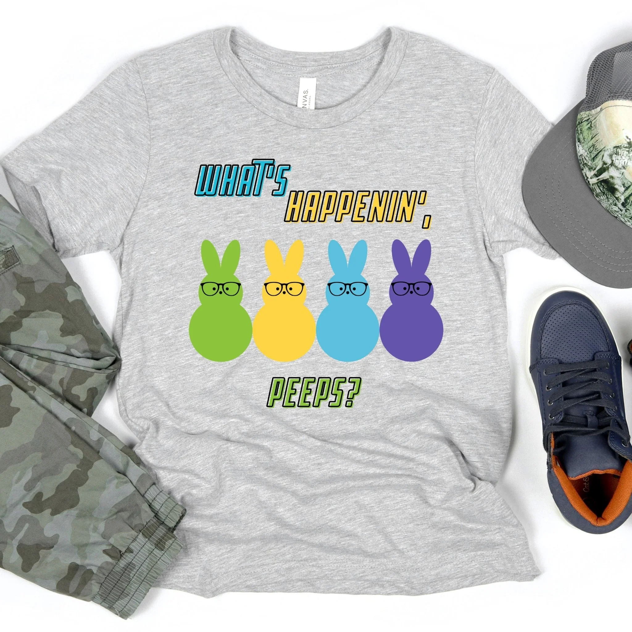 What's Happenin' Peeps Youth Short Sleeve T-Shirt - Image 3