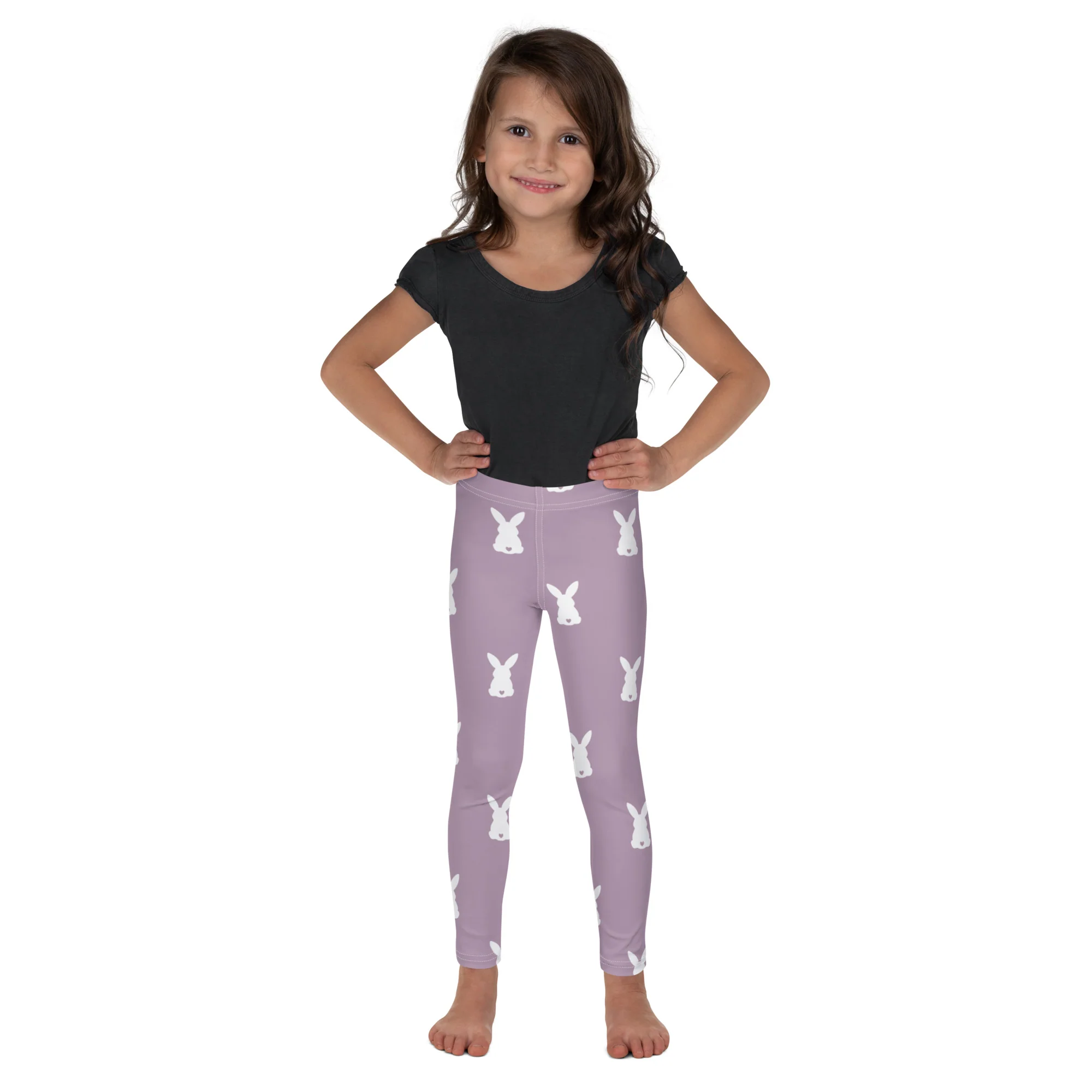 White Bunny Kid's Leggings - Image 5