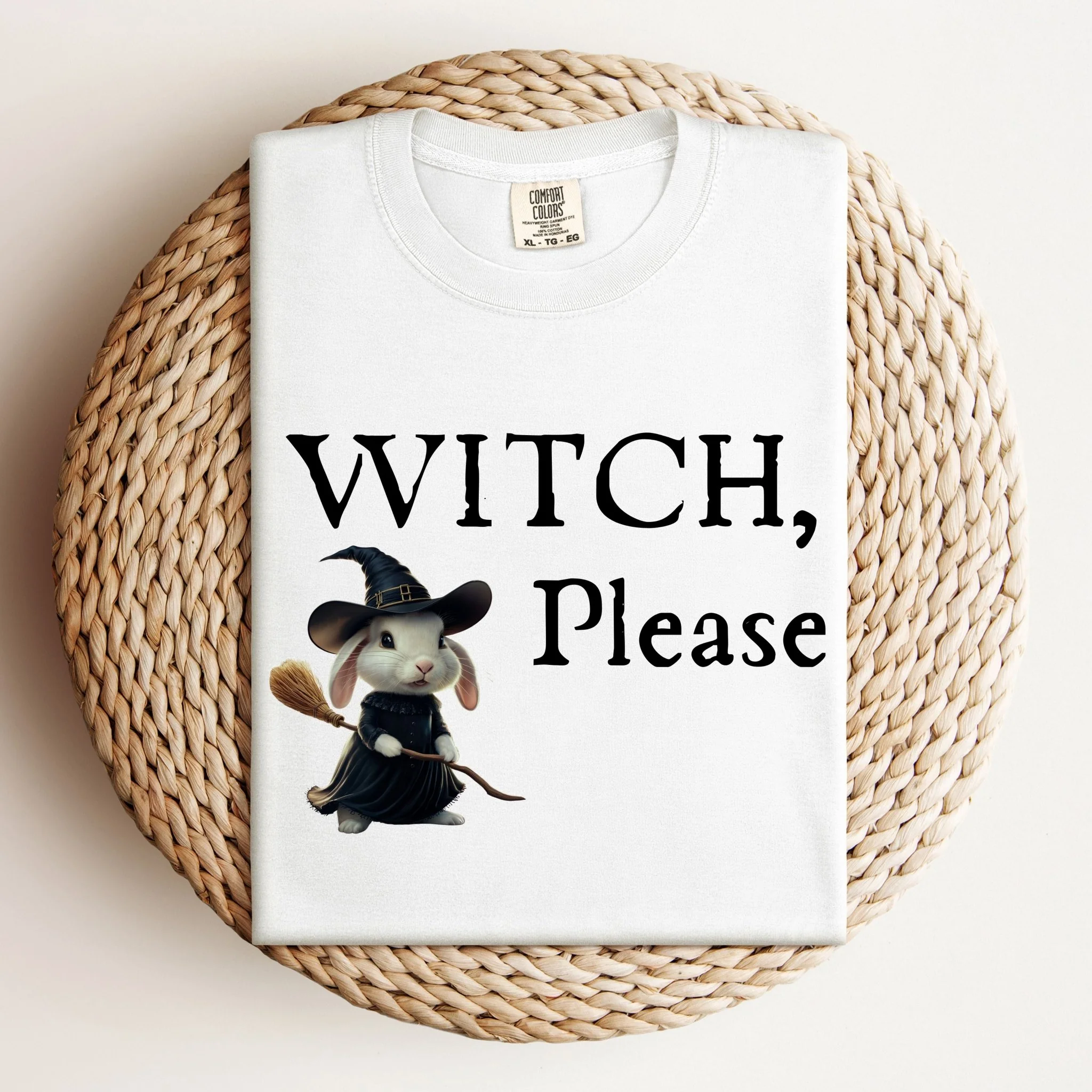 Witch, Please Unisex Garment-dyed Heavyweight T-Shirt - Image 4